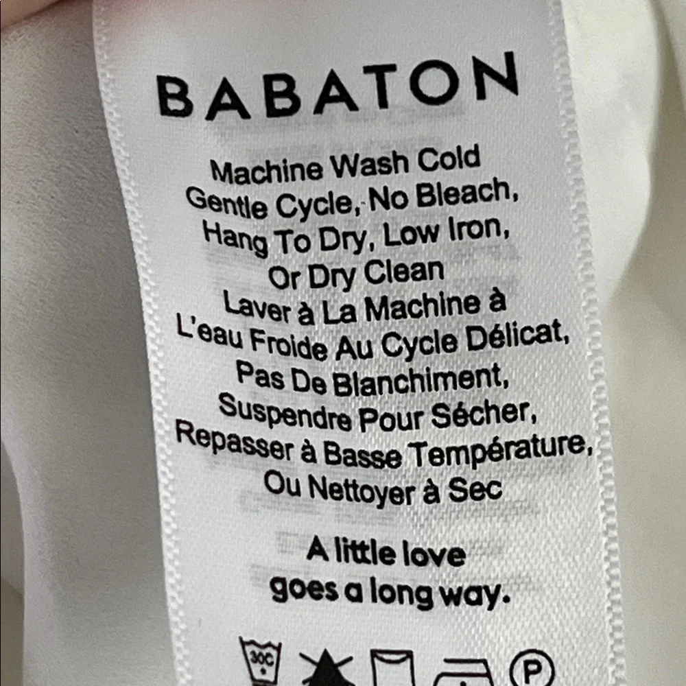 65 Aritzia BABATON Everely White Sleeveless Camisole Top Size Medium - Picture 4 of 5